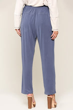 Load image into Gallery viewer, GiGio Cupro Pants in Denim Blue Pants Gigio   
