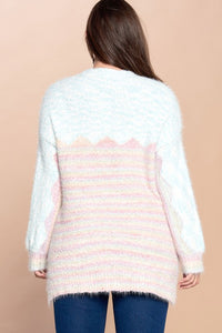 Oddi Sweater with Pastel Pattern Sweaters Oddi   