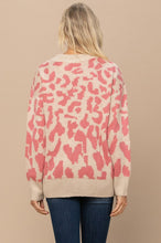Load image into Gallery viewer, Oddi Cream and Pink Animal Print Sweater Sweaters Oddi   
