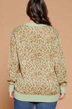 Load image into Gallery viewer, Animal Print Sweater in Sage Mix-FINAL SALE Sweaters Oddi   
