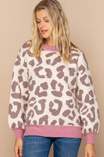 Load image into Gallery viewer, Oddi Animal Print Sweater in Oatmeal Mix Sweaters Oddi   
