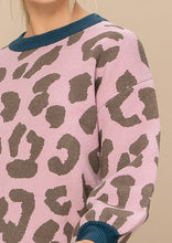 Load image into Gallery viewer, Animal Print Sweater in Mauve Mix- FINAL SALE Sweaters Oddi   
