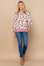 Load image into Gallery viewer, Oddi Animal Print Sweater in Oatmeal Mix Sweaters Oddi   
