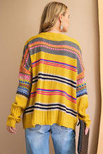 Load image into Gallery viewer, Easel Mustard Striped Knit Sweater  Easel   
