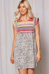 Beeson River Leopard Baby Doll Dress Dress Beeson River   