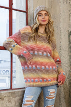 Load image into Gallery viewer, Marled Abstract Sunset Sweater by Blue B Sweaters Blue B   
