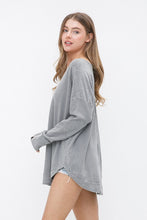 Load image into Gallery viewer, Blue B Long Sleeved Casual Top in Heather Gray Shirts &amp; Tops Blue B   

