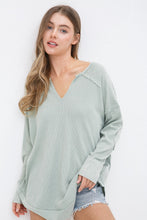 Load image into Gallery viewer, Blue B Long Sleeved Casual Top in Blue Sage Shirts &amp; Tops Blue B   

