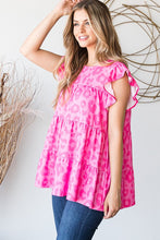 Load image into Gallery viewer, Pink and Fuchsia Animal Print Top Shirts &amp; Tops Heimish   
