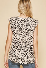 Load image into Gallery viewer, Savanna Jane Leopard Print Top with Floral Embroidery Tops Savanna Jane   
