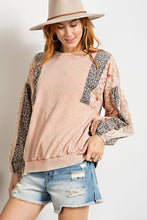 Load image into Gallery viewer, Easel Mix N Match Mineral Washed Pullover in Washed Peach Top Easel   
