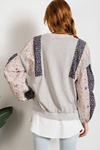 Load image into Gallery viewer, Easel Mix N Match Mineral Washed Pullover in Light Grey Top Easel   
