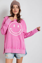 Load image into Gallery viewer, Easel Smiley Face Top in Bubble Gum Shirts &amp; Tops Easel   
