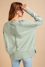 Load image into Gallery viewer, Easel Washed Terry Pullover in Sage Top Easel   
