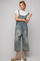 Easel Sanforized Washed Denim Overalls in Vintage Denim ON ORDER Overalls Easel   