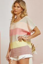 Load image into Gallery viewer, Andree by Unit Color Block Sweater Top in Multi Top Andree by Unit   
