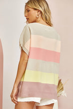 Load image into Gallery viewer, Andree by Unit Color Block Sweater Top in Multi Top Andree by Unit   

