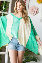 Load image into Gallery viewer, Oli &amp; Hali Mineral Washed Multi Color Top in Green Combo Top Oli &amp; Hali   
