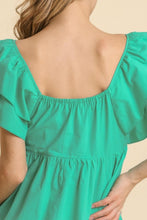 Load image into Gallery viewer, Umgee Emerald Smocked Poplin Top Shirts &amp; Tops Umgee   
