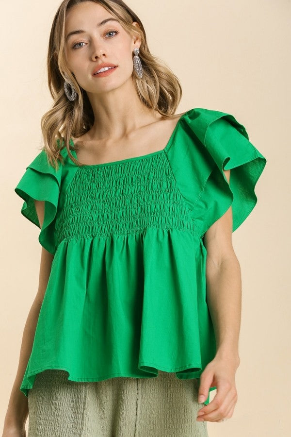 Kelly Green Smocking Top-Final Sale - www.mindmentorsscienceclasses.in Kelly Green Smocking Top-Final Sale - www.mindmentorsscienceclasses.in
