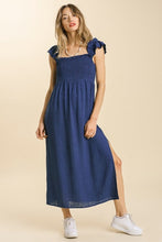 Load image into Gallery viewer, Umgee Navy Maxi Dress with Ruffled Straps Dresses Umgee   
