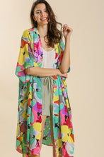 Load image into Gallery viewer, Umgee Emerald Floral Print Kimono Kimonos Umgee   
