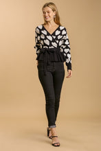 Load image into Gallery viewer, Umgee Heart Sweater in Black Top Umgee   
