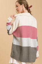 Load image into Gallery viewer, Umgee Color Block Turtle Neck Pullover Sweater in Charcoal Mix FINAL SALE Sweaters Umgee   
