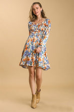 Load image into Gallery viewer, Umgee Floral Print Dress in Champagne Mix Dresses Umgee   
