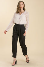 Load image into Gallery viewer, Umgee Linen Blend Pants with Side Pockets in Black Pants Umgee   
