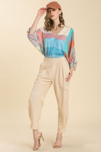 Load image into Gallery viewer, Umgee Linen Blend Pants with Side Pockets in Cream Pants Umgee   
