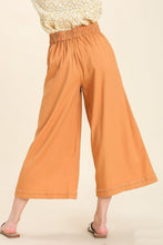 Load image into Gallery viewer, Umgee Pleated Detail Elastic Waist Band &amp; Wide Leg Pants in Desert Pants Umgee   
