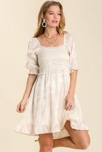 Load image into Gallery viewer, Umgee Shimmery Off White Dress  Umgee   

