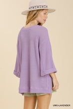 Load image into Gallery viewer, Umgee Waffle Knit Top in Lavender Top Umgee   
