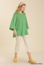 Load image into Gallery viewer, Umgee Waffle Knit Top in Mint Green Top Umgee   
