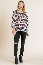 Load image into Gallery viewer, Umgee Top with Large Animal Print in Off White Mix Top Umgee   
