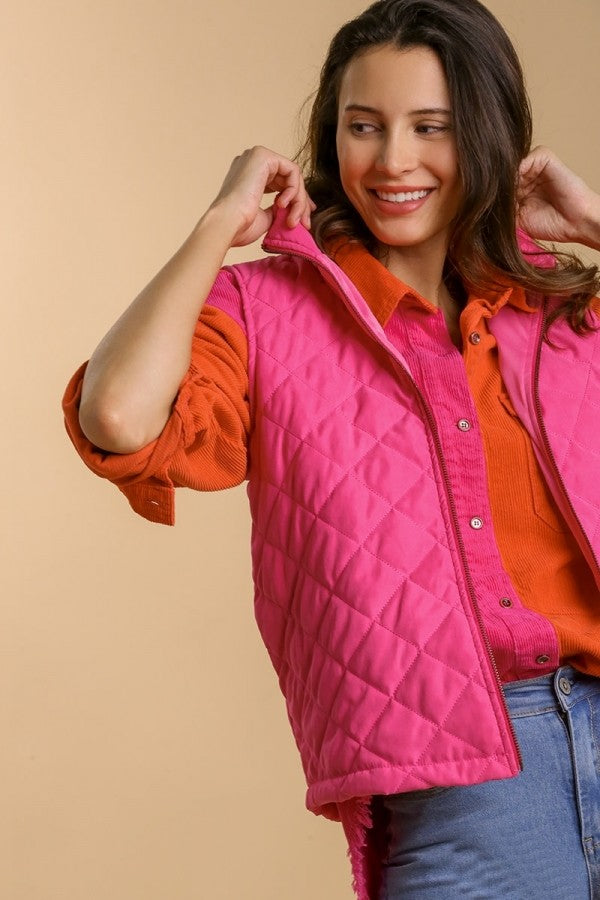 Ally Hooded Padded Denim Jacket - Shanty Boutique