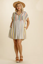 Load image into Gallery viewer, Umgee Ombre Striped Dress in Honey Mix Dresses Umgee   
