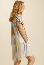 Load image into Gallery viewer, Umgee Ombre Striped Dress in Honey Mix Dresses Umgee   

