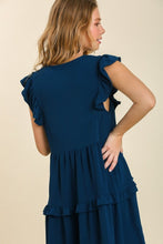 Load image into Gallery viewer, Umgee Maxi Dress with Ruffled Details in Midnight Dress Umgee   
