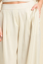 Load image into Gallery viewer, Umgee Wide Leg Trouser Pants in Cream Pants Umgee   
