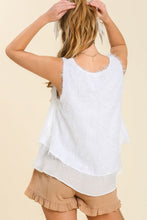 Load image into Gallery viewer, Umgee Sleeveless Fringe Top in Off White Top Umgee   

