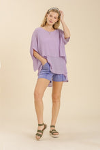 Load image into Gallery viewer, Umgee Lightweight Layered Tunic in Lavender Tops Umgee   
