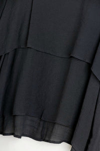 Umgee Lightweight Layered Tunic in Black Tops Umgee   