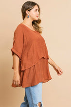 Load image into Gallery viewer, Umgee Lightweight Layered Tunic in Sunset Tops Umgee   
