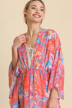 Load image into Gallery viewer, Umgee Paisley Print Kimono in Pink Mix Kimonos Umgee   
