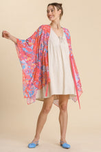 Load image into Gallery viewer, Umgee Paisley Print Kimono in Pink Mix FINAL SALE Kimonos Umgee   
