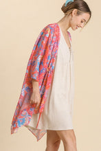 Load image into Gallery viewer, Umgee Paisley Print Kimono in Pink Mix Kimonos Umgee   
