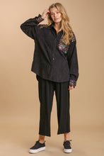Load image into Gallery viewer, Umgee Black Shacket with Sequin Details Coats &amp; Jackets Umgee   
