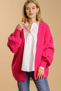 The Cutest Pink Pom Cardigan, Ever!